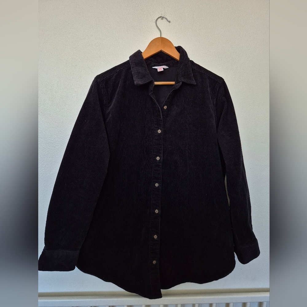 Long 97%  Cotton Corduroy Shirt Jacket Size XL By Joe Fresh